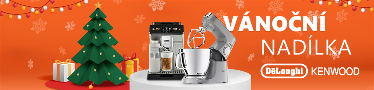 Vánoční nadílka - Kenwood kuchyňský robot a kávovar DeLonghi